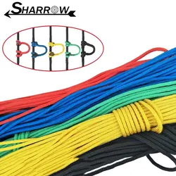 Arco e flecha D Loop Rope para caça, arco, Nocking, fivela, U Corda, Aid Bow, Acessórios de Tiro, 2m