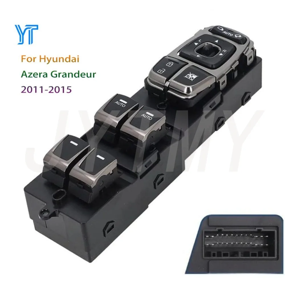 Interrupteur de commande de lève-vitre électrique pour Hyundai Azera Grandeur 2011 2012 2013 2014 2015, panneau de commande de lève-vitre, accessoire de voiture 93570-3V031