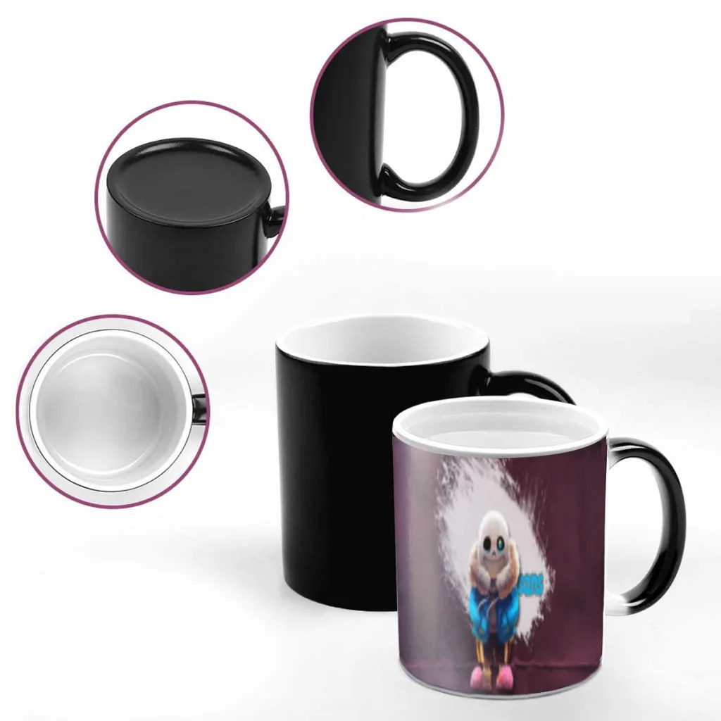 Anime Designs Game Undertale Magic Hot Cold Heat Temperature Sensitive Color-Changing Coffee Tea Milk Mug Cup