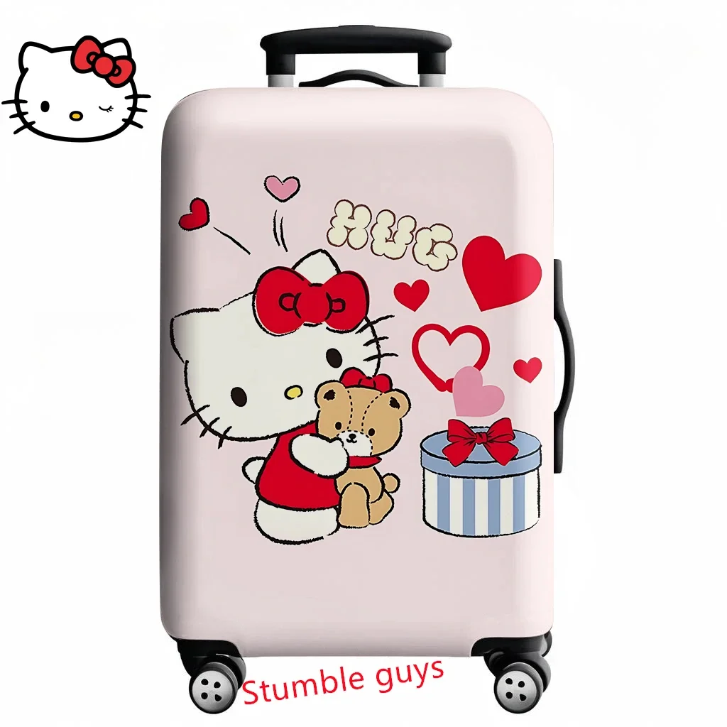 

Kawaii Hello Kitty Travel Luggage Cover Fits 18-32 Inch Suitcases Anime Protector For Fans