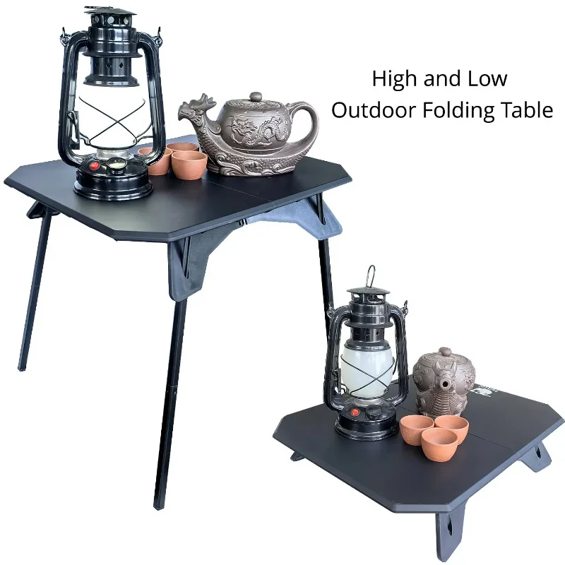 Plastic Folding Table Ultra-light Picnic Stand Portable Fishing Outdoor BBQ Field Supplies Table Multi-functional