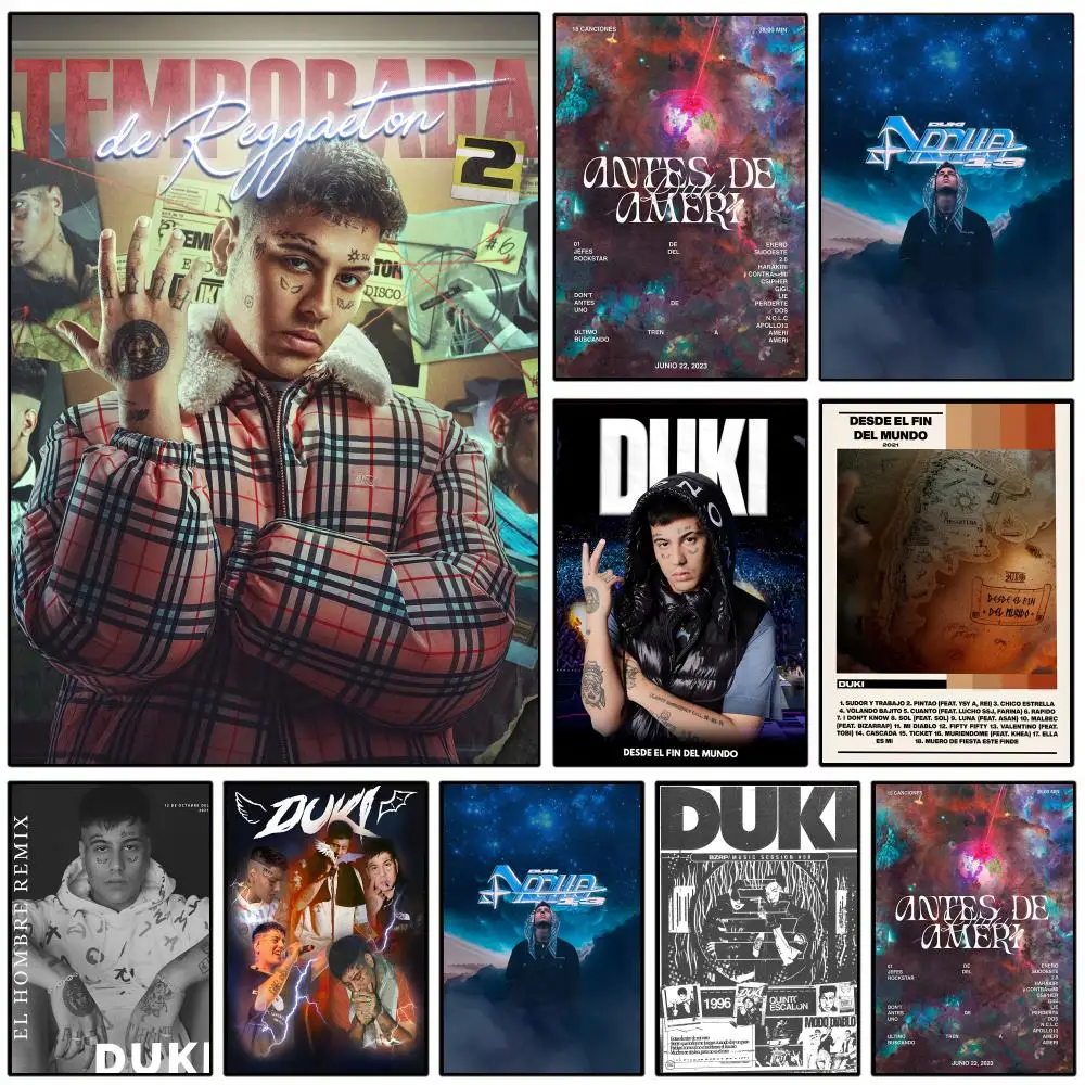 D-duki Rapper Movie Sticky Poster HD Self-Adhesive Wall Decor Home Office Dorm Bedroom & More Ideal Gift Choice