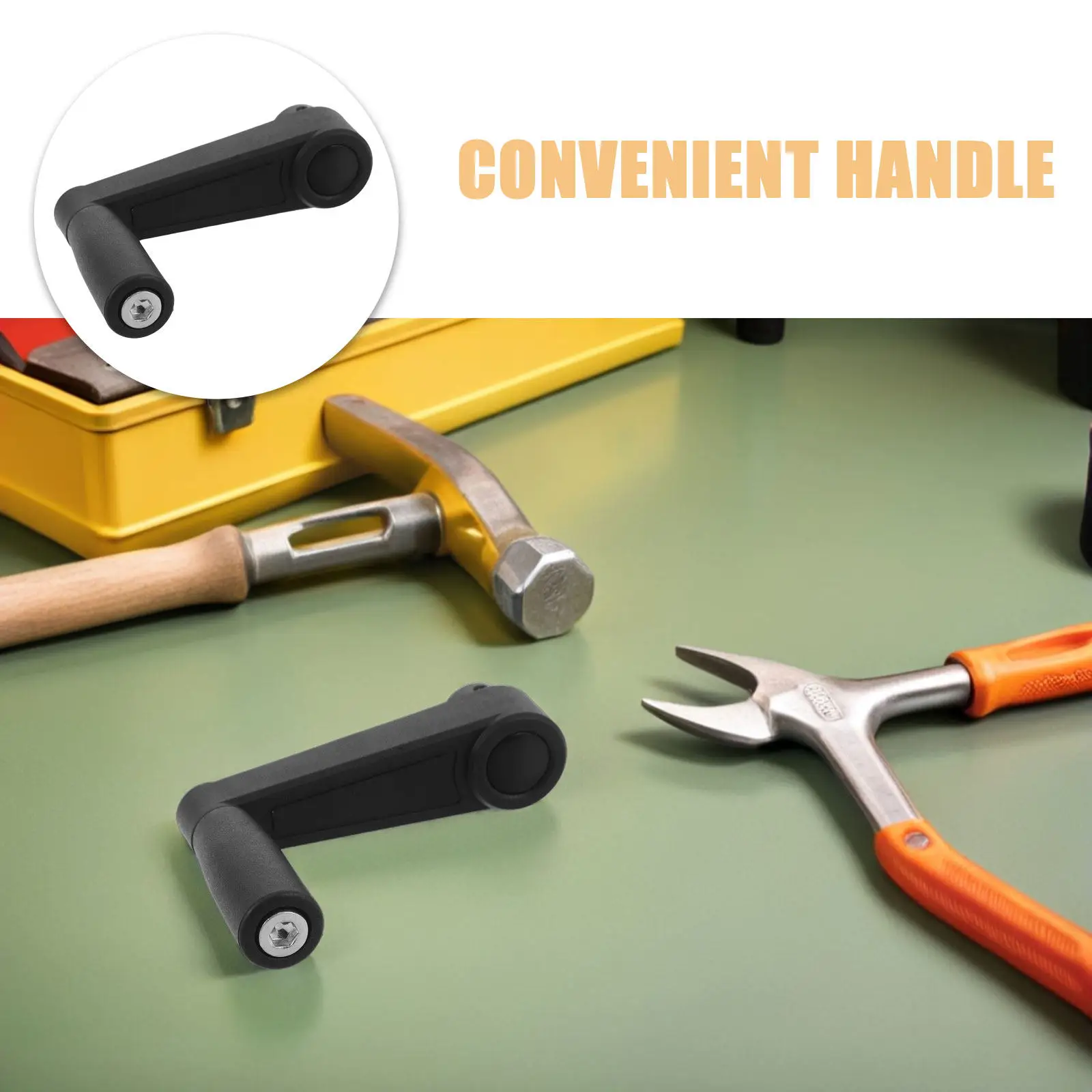 Plastic Crank Handle for Hand Crank Generators 12Mm Round Hole Ergonomic Grip Heavy Duty Replacement for Rv Vent Camper Drill