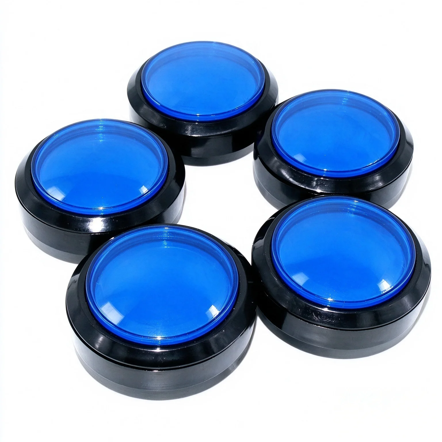 100mm LED Arcade Push Button Flat Cover Round Light Up Switch for Arcade Game Machine MAME Cabinet DIY Gaming Console Accessorie