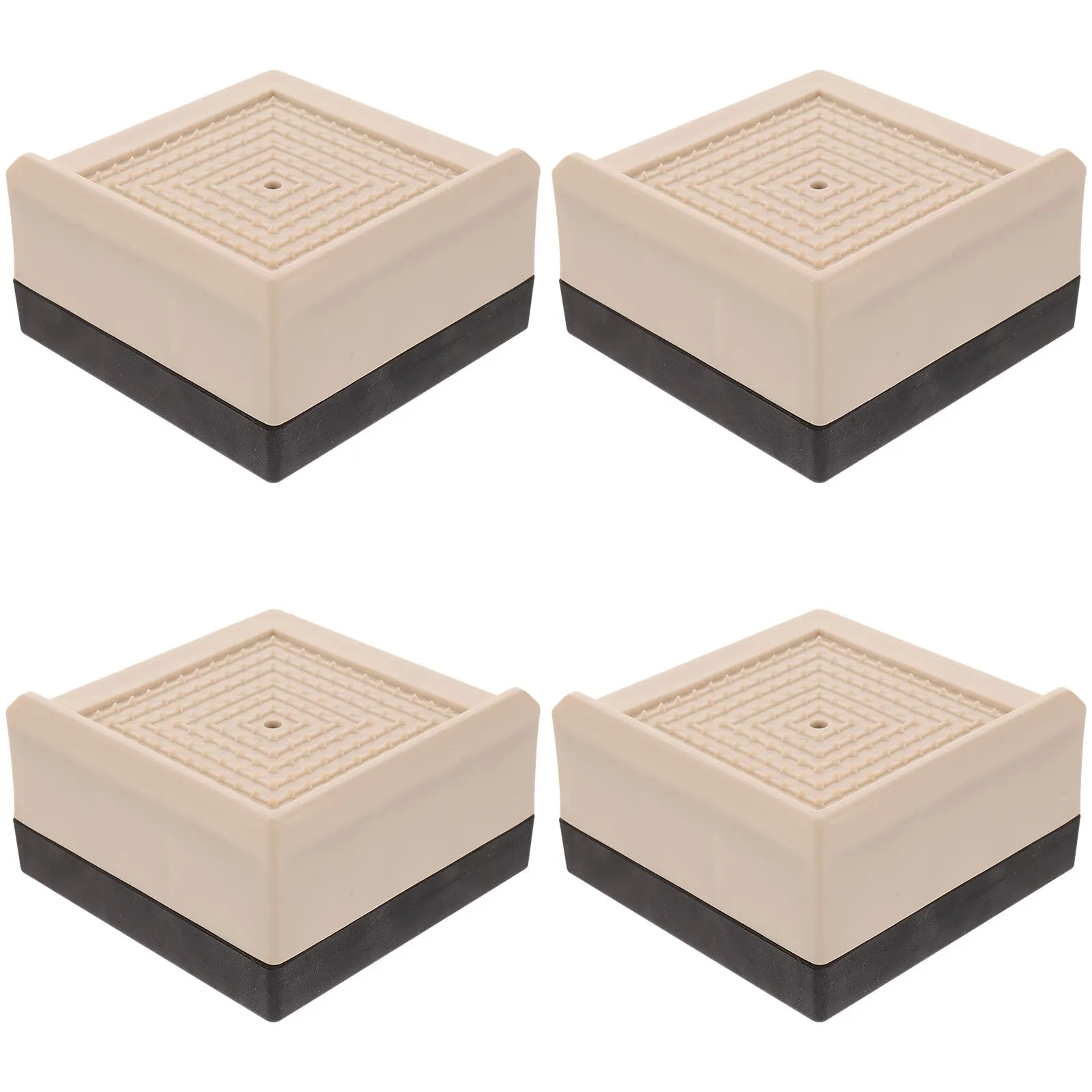 

4pcs Furniture Risers Heavy Duty Height Lift For Cabinet Legs Sturdy Base Elevated Platform Storage Saver