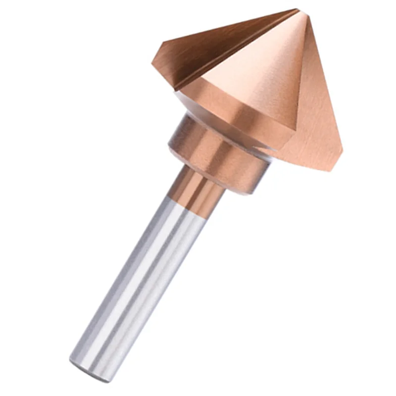 Broca avellanadora de flautas ABRB-3, herramienta de perforación de agujeros de Metal HSS de 50Mm, herramienta de biselado HSS de 90 grados