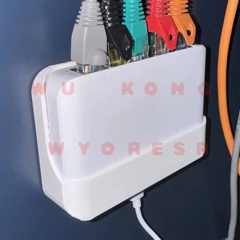 for UniFi (Flex Mini) Compact Switch Wall Holder Hollow Frame Boost Air Flow Dissipate Continuous Long Running Heat
