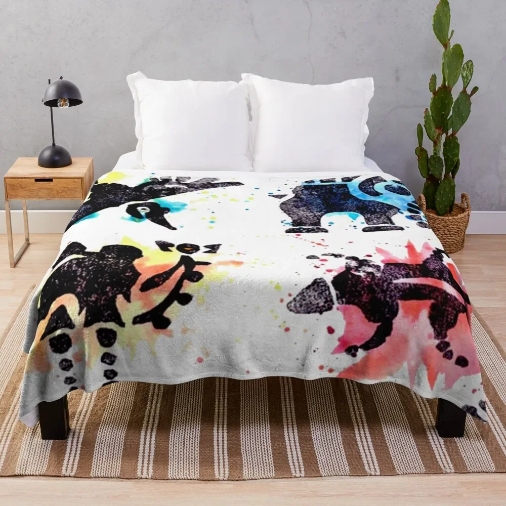 DIVINE BEAST Throw Blanket Cozy Light Blanket for Travel Camping Picnic