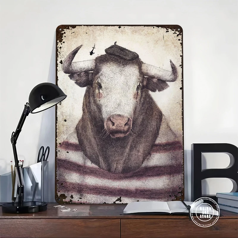 Le Clown Lightly 3D Poster Customized Vintage Metal Signs Wall Art Retro Tin Plaque for Bedroom Decoration Gaming Home Decor