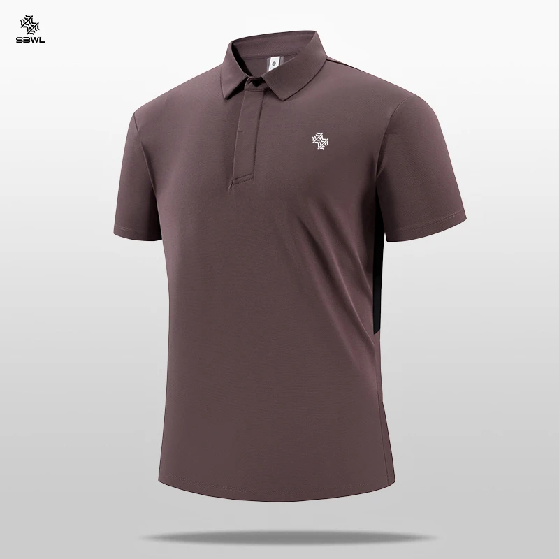 SBWL men's fashion 7 color business leisure high quality POLO shirt outdoor golf equestrian sports short sleeve POLO T-shirt Top