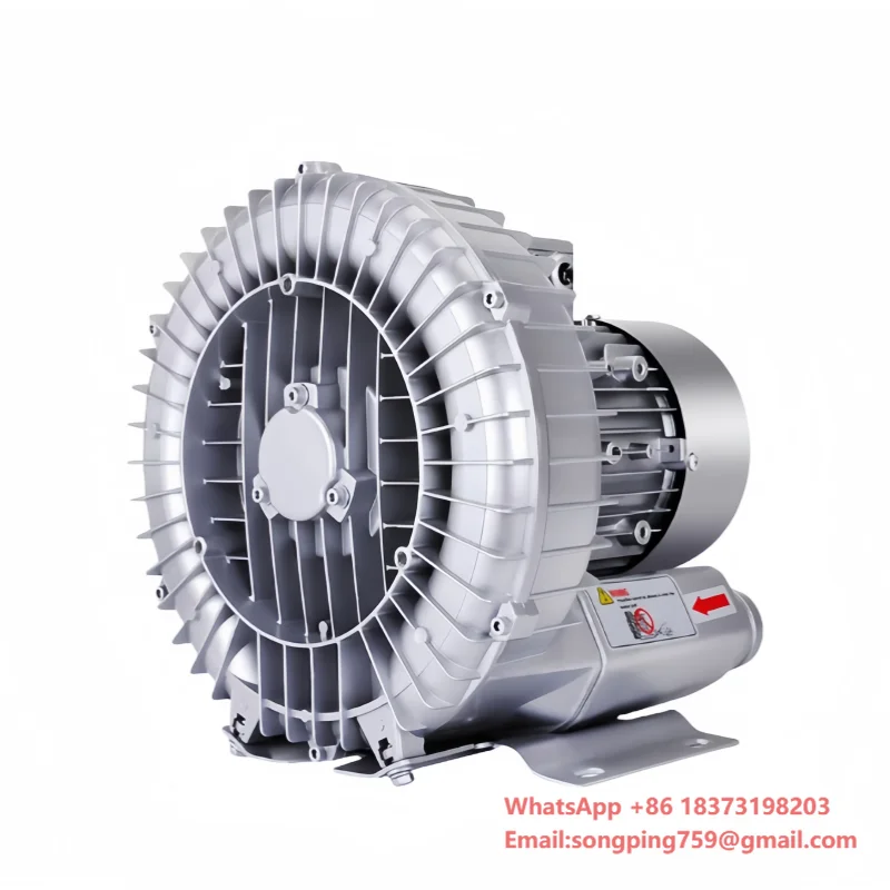 Soplador Industrial de Anillo de Alta Presión 220V 380V con Bomba de Vacío Personalizada de 1hp 2hp 3hp para Canal Lateral