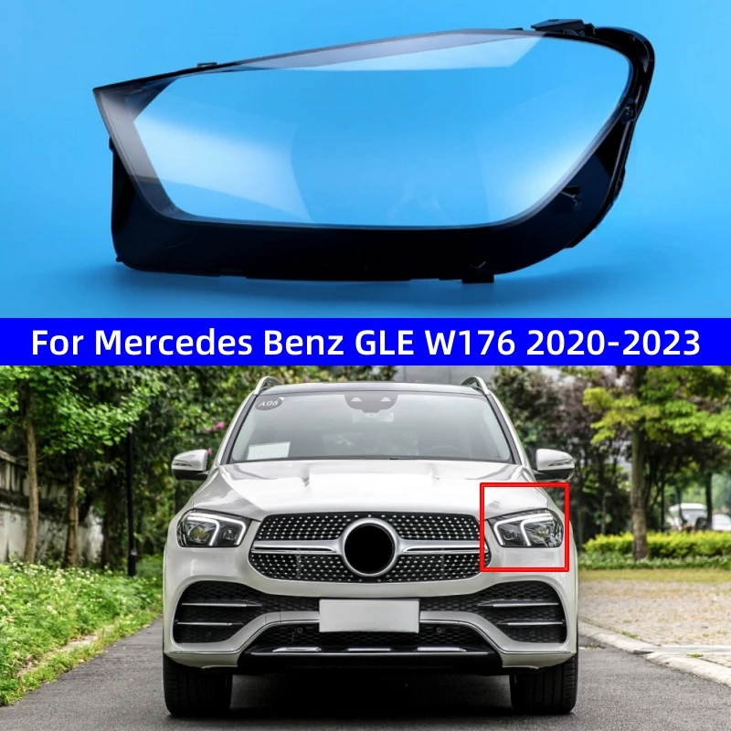 For Mercedes Benz GLE W176 2020 2021 2022 2023 Car Gadget Replace A Transparent PC Front Lights Shell Headlight Lenses