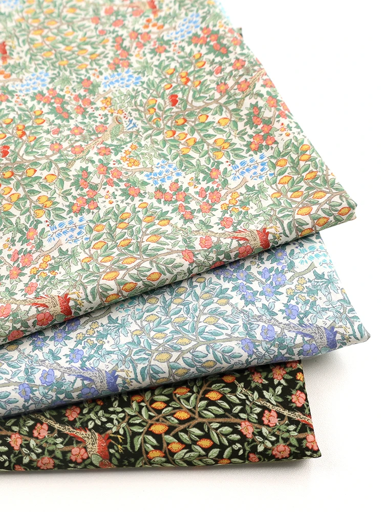 

Morris Collaborative Series Pure Cotton Fabric Soft Breathable Clothing Fruit Tree Garden Printed Handmade DIY Home Fabric