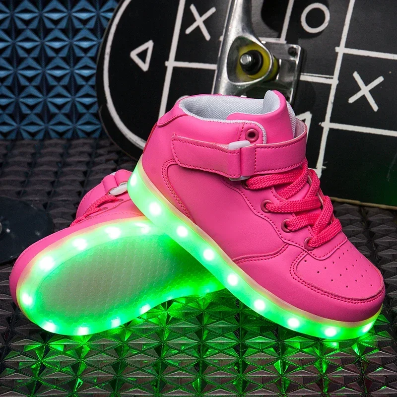 Size 25-46 LED Shoes for Kids Boys Girls Luminous Sneakers With Lights Glowing Led Slippers for Children & Adult Feminino tenis