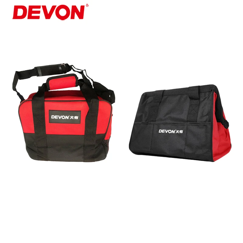 Devon Portable Hand Tool Bag Double Layer Oxford Cloth Electrician Bag Waterproof Anti-Fall Storage Bags