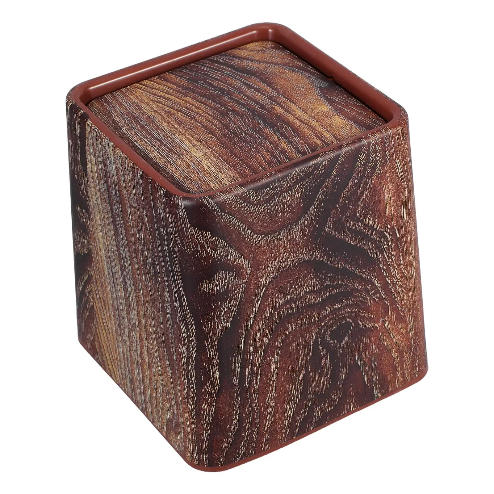 

Wood Grain Imitation Trash Can Office Farmhouse Pp Garbage Cans with Swinging Lid