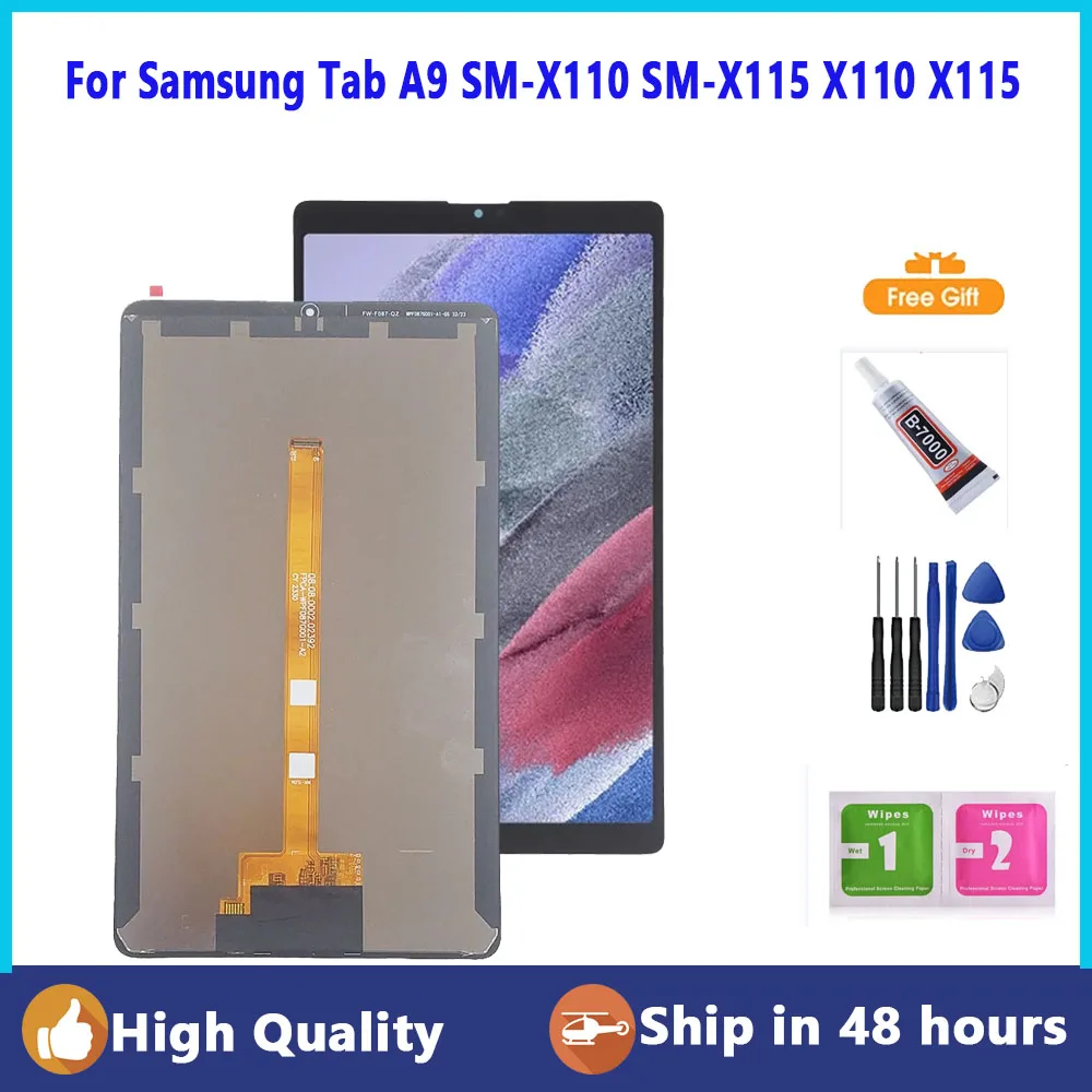 

New 8.7 inch For Samsung Tab A9 SM-X110 SM-X115 X110 X115 Touch Screen LCD Display Digitizer Glass Panel Assembly