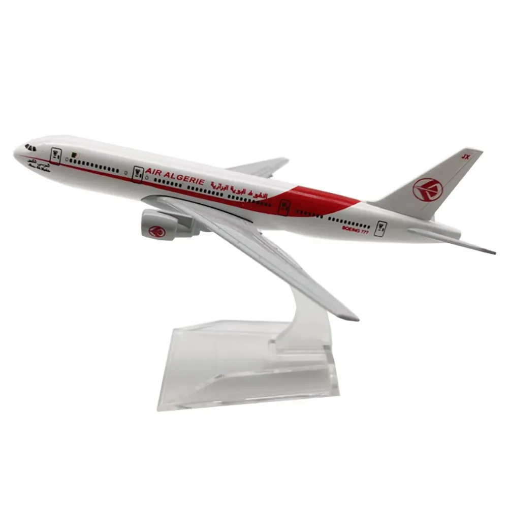 16CM 1:400 B777 Model Air Algeria Airlines Base Alloy Metal Aircraft Plane Airliner Display Adult Boys Kid Collection