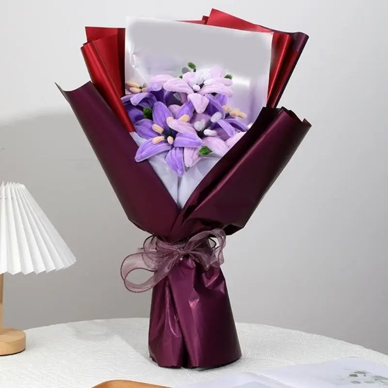 DIY Flower Bouquet Kits Chenilles Stems Kits Pipe Cleaners Craft Supplies Kits P31B
