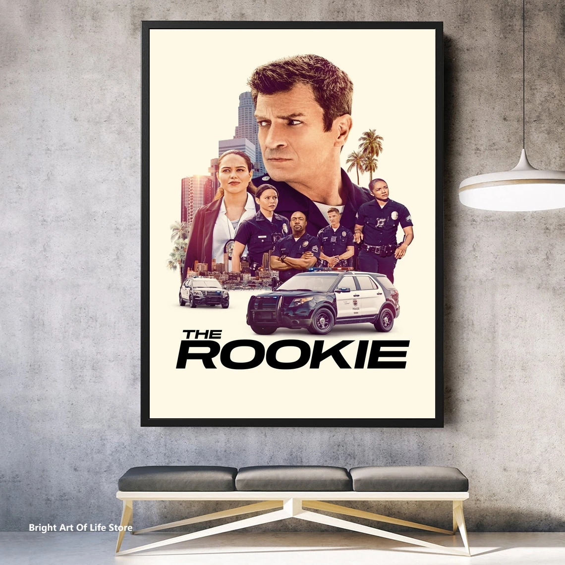 The Rookie TV Series Poster Star Actor Canvas Poster Photo Print Wall Painting Home Decor (Unframed)