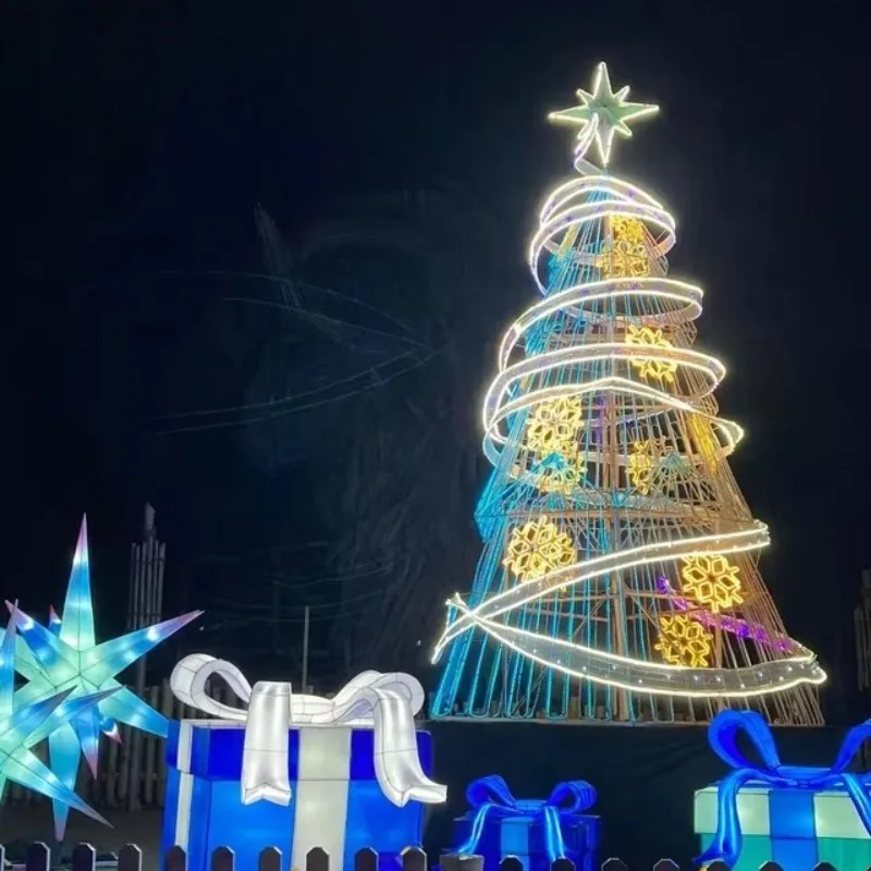 Festival Cloth Decoration Cartoon Theme Christmas Tree Lantern for Sale