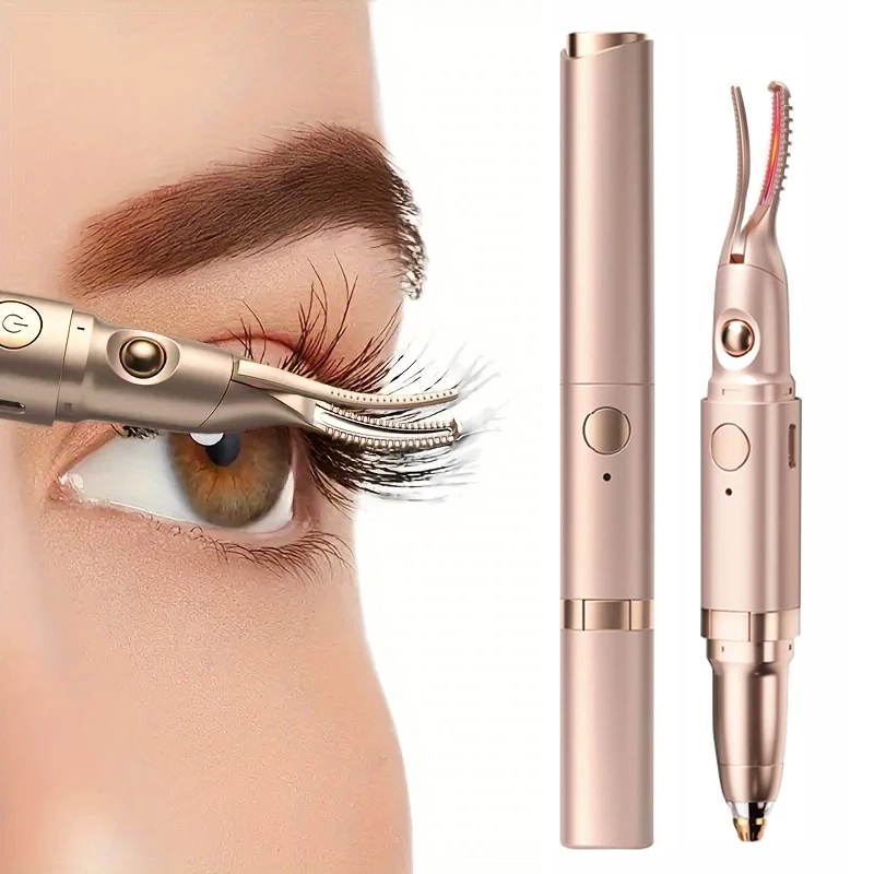 

Multifunctional Heated Eyelash Curlers and Eyebrow Trimmer for Women Electric Eyelash Curler Rechargeable Heated Eyelash Curler