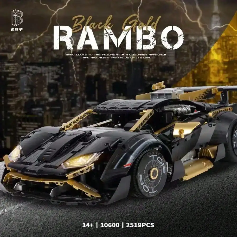 

Kbox 2519PCS Модель строительного блока суперкара — великомасштабный настольный декор из АБС-пластика, праздничный подарок и игрушка для снятия стресса для мужчин
