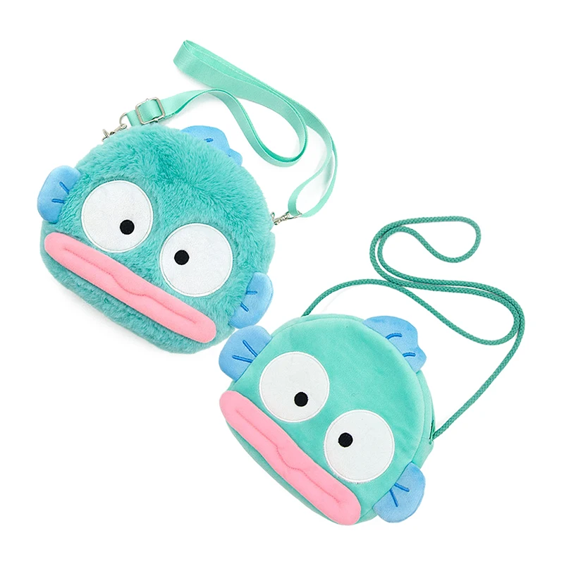 

Сумка-Кроссбоди Hangyodon Sanrio, плюшевые кошельки для мелочи с кроликом, модный бутиковый орнамент, мягкая набивная Сумочка на плечо для подарка на день рождения, игрушки
