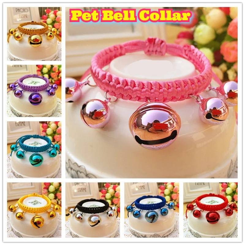 

Pet Dog Bell Collar Necklace Adorable Small Animal Pendant Accessories Teddy Bichon Puppy Kitten Fashion Cute Decoration Safety