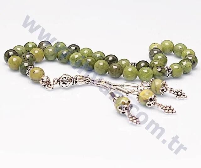 IQRAH Jade Stone Rosary (925 SETTING SILVER)