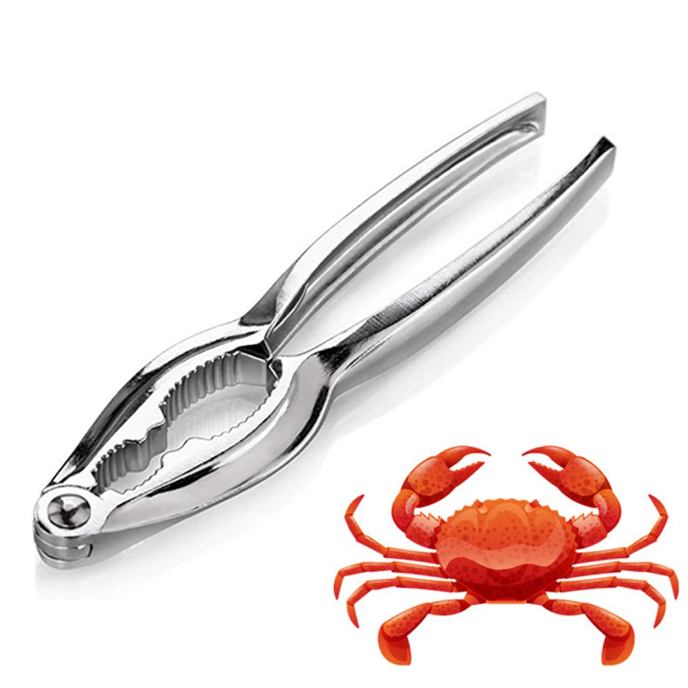 Shell Remover Nut Cracker Portable Silver Zinc Alloy Convenient Hazelnut Tongs Nut Sheller Simple High Quality