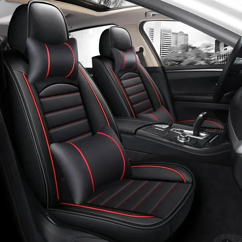 2024 High Quality Customized Complete Set Of 9 Pcs Luxury Car Seat Covers Universal Waterproof Leather Car Seat Covers