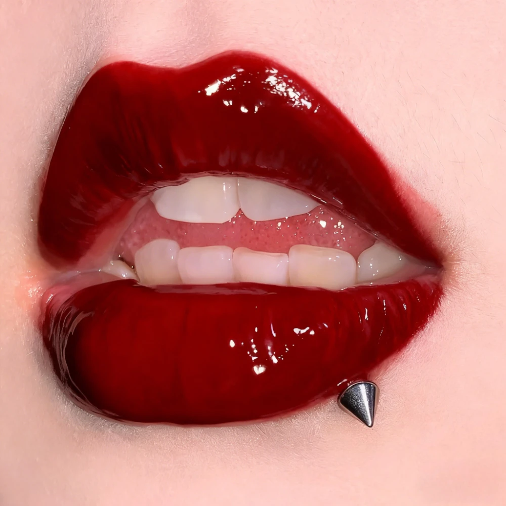 Fashionable & Personalized Basic Steel Titanium External Thread Pointed Cone Devil Stud Lip Stud Puncture Party Accessories