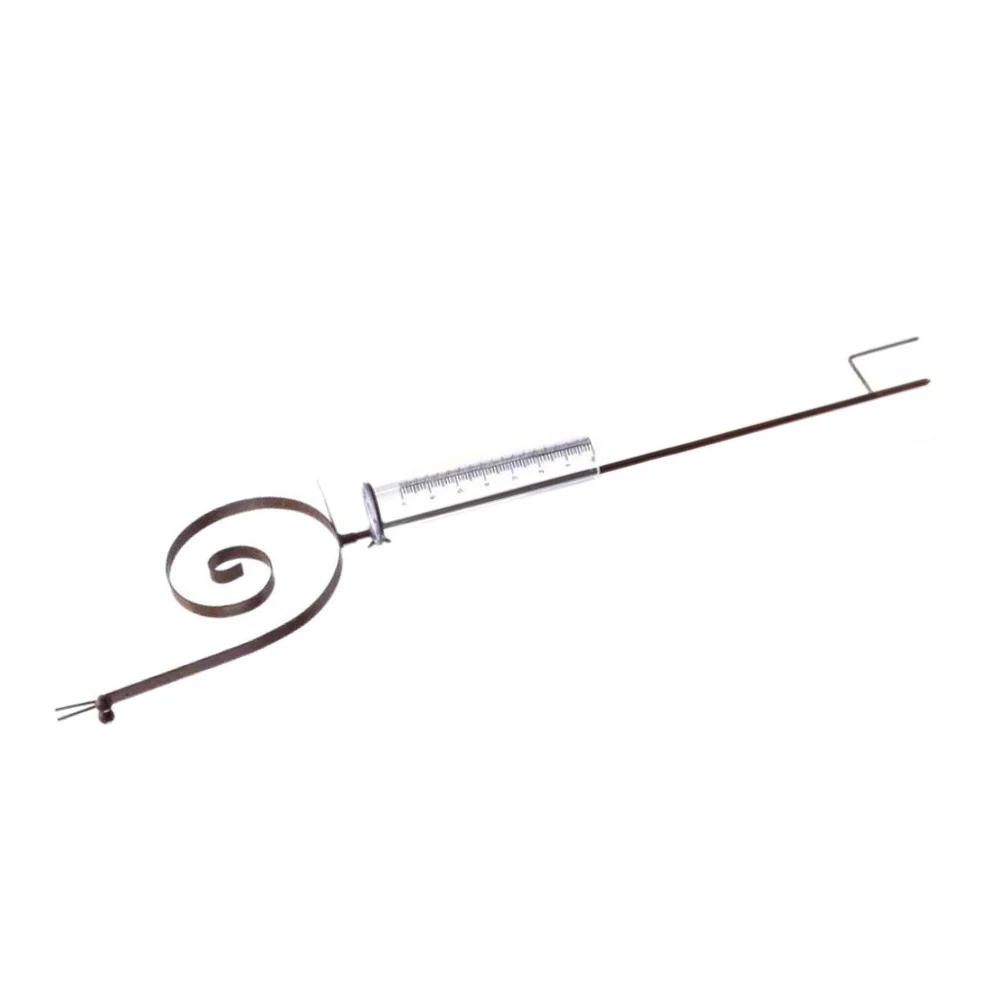 Antique-Finish Metal Snail Rain Gauge Built for Outdoor Durability and Designed to Complement for traditional Garden Themes