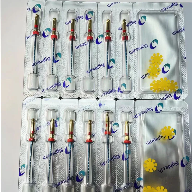 

5 Packs 30 Dental Root Canal Files Large Taper Machine Expanding Needles Blue Nickel Titanium Machine Root Canal Files Enla