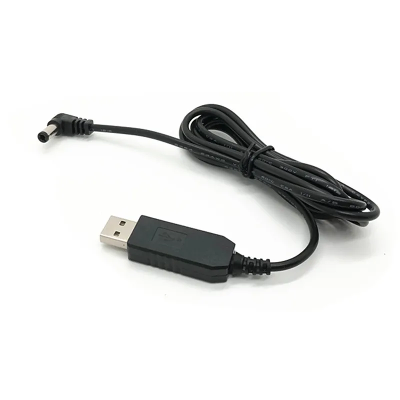 New USB DC 5V To 9V/12V 2.1x5.5mm Right Angle Male Step Up Adapter Cable for Router Hot Sale