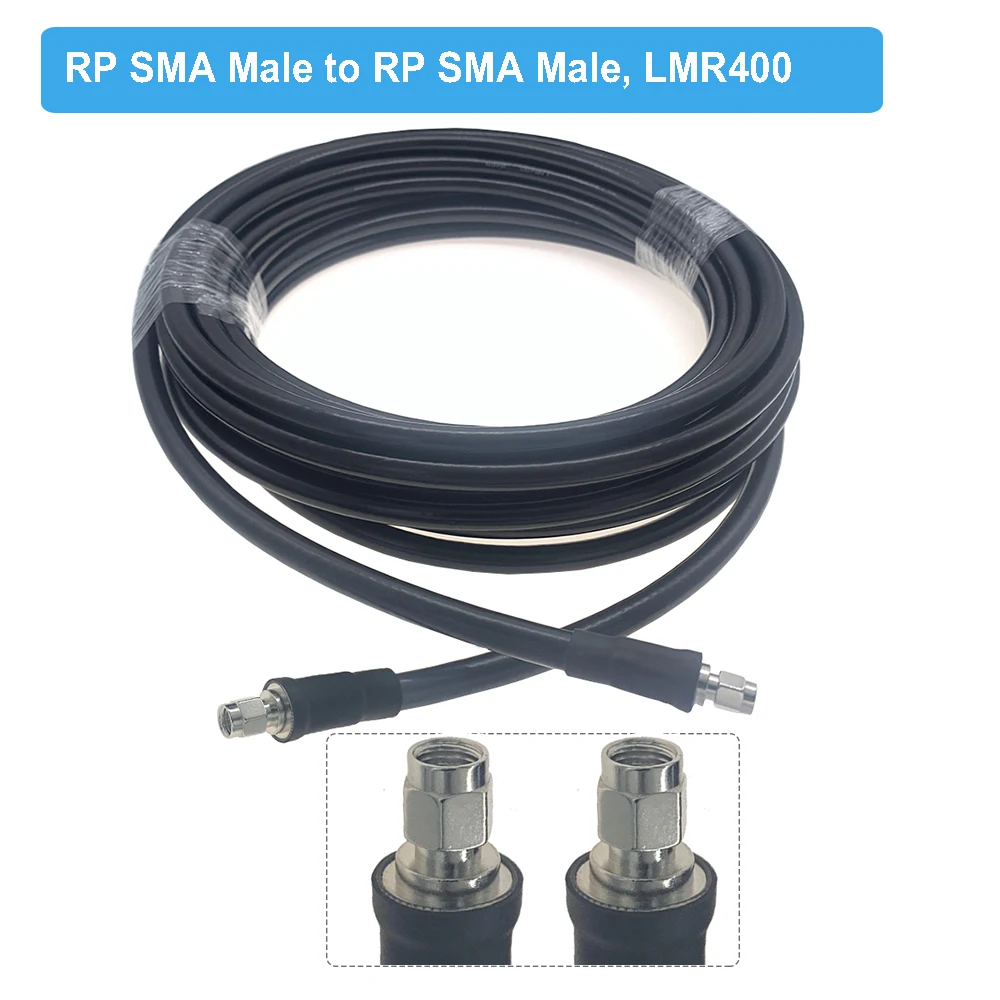 SMA LMR400 Cable SMA Female to RP SMA Male 50 Ohm Low Loss RF Adapter Pigtail WIFI Antenna Extension Cable Signal Booster Jumper 5