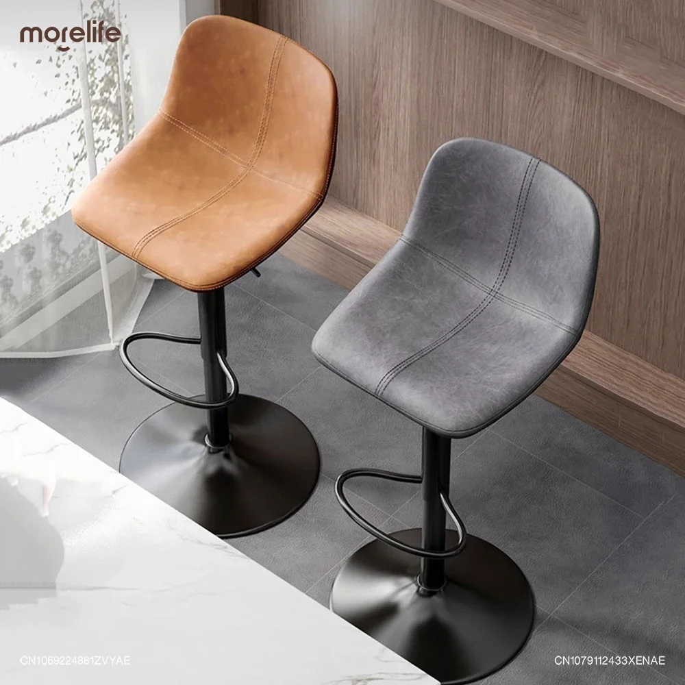 

2024 New Minimalist Lifting Rotating Bar Chair Nordic Light Luxury Modern High Stools Creative Home Coffee Shops Counter Stool