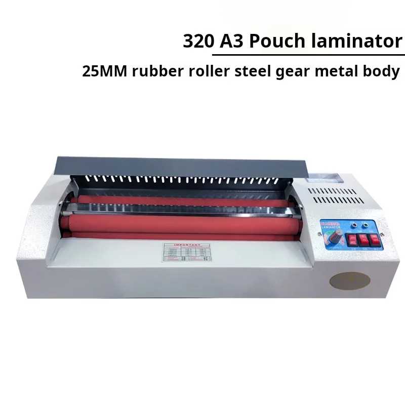 320mm Pouch Laminator A3 A4 Hot/Cold Laminator Iron Case Photo For Photo File