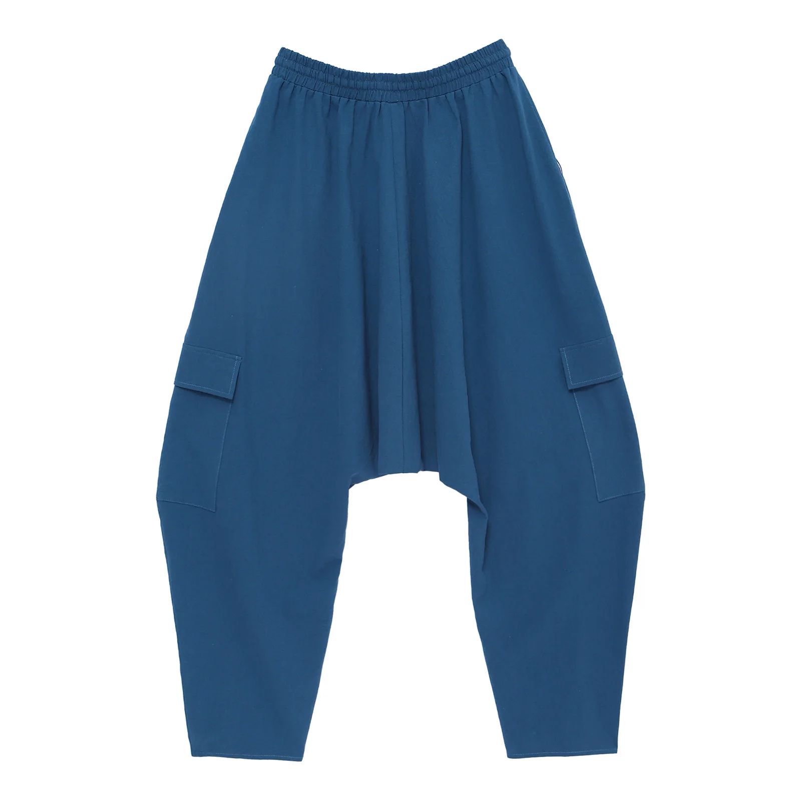 Women Cargo Palazzo Harem Pants Drop Crotch Multi-pocket Baggy Pants Pirate Trousers Casual Dance Pants Harajuku Wide Leg Pants