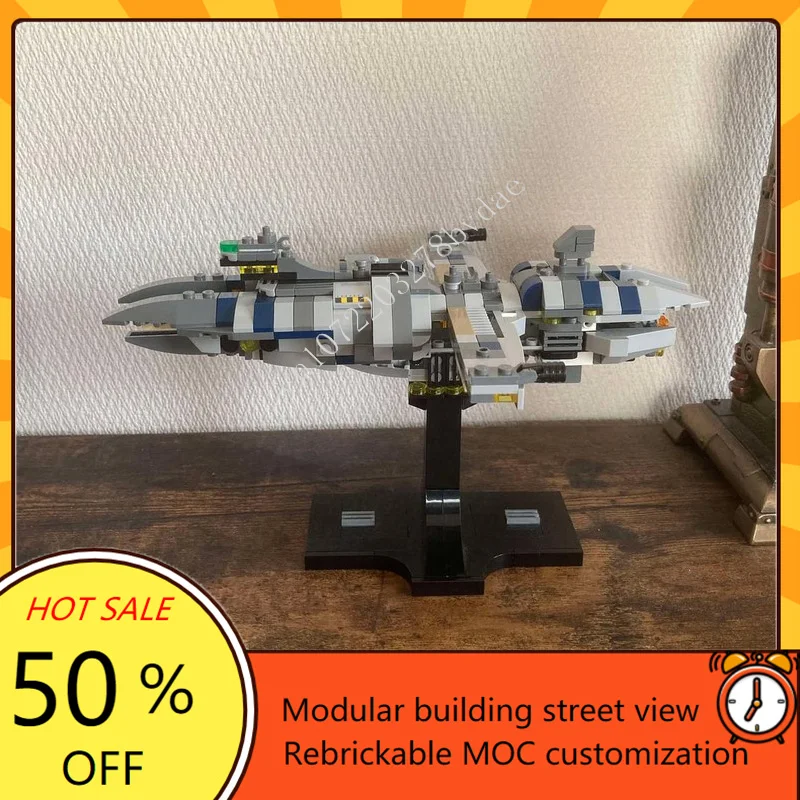 438 pièces Munificent classe fragile Midi échelle guerre spatiale militaire MOC SpaceShip bataille modèle personnalisé Puzzles bricolage assemblage modèle cadeau