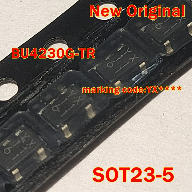 1pcs to 100pcs BU4230G-TR BU4230G New Original SOT23-5 marking code:YX**** Low Voltage Detector IC with Adjustable Output Delay