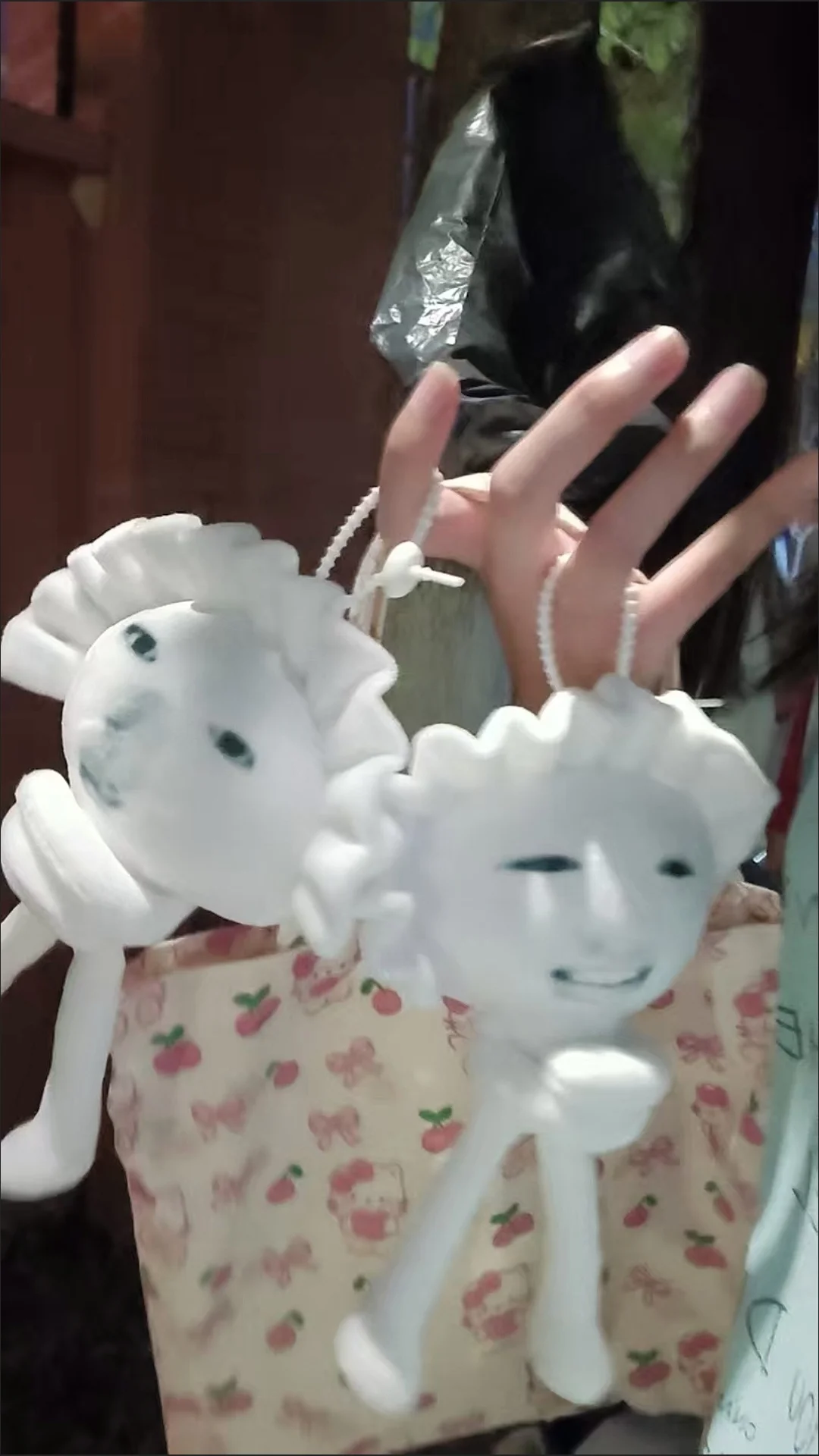 Lustiger Plüsch-Dumpling-Anhänger im JP-Stil von Meme Sakuya Gyozakura für Rucksack, Schlüsselanhänger, Deko, hängendes Ornament, Geschenke für Freunde – Detail 5