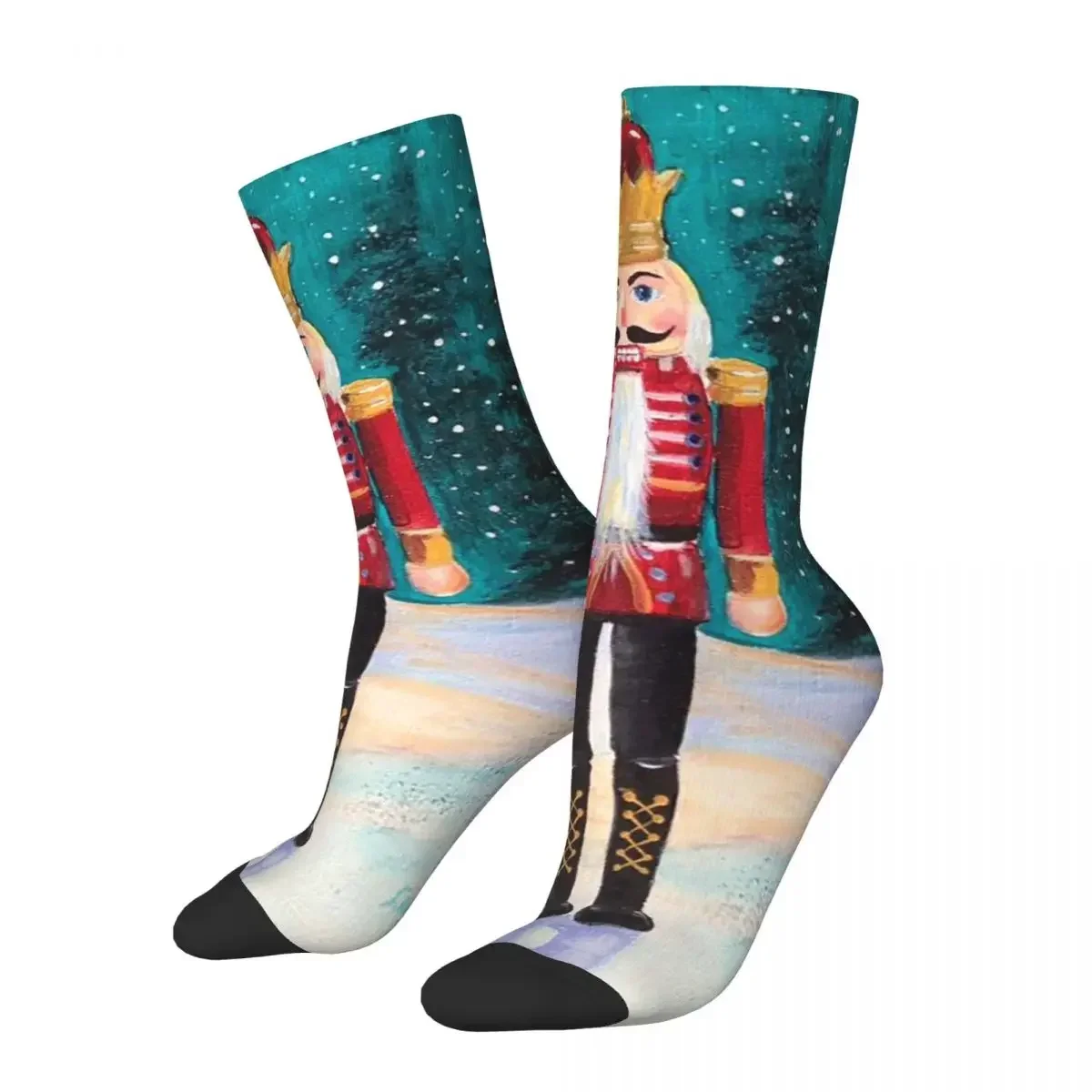 Merry Christmas & Happy Holidays! Socks High Quality Stockings All Season Long Socks Accessories for Unisex Birthday Present