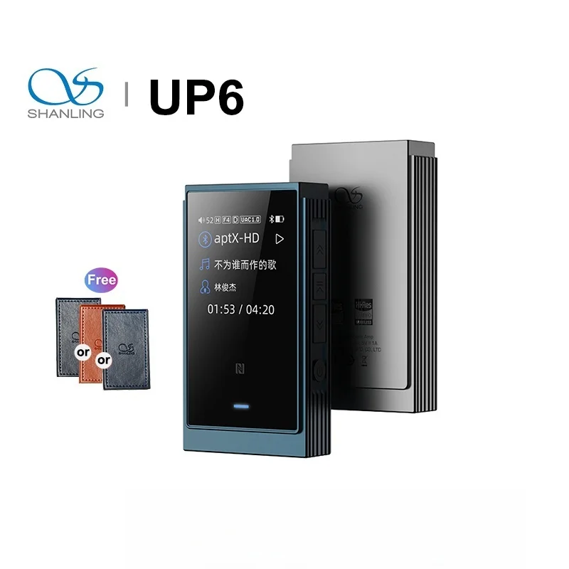 Портативный USB-усилитель для наушников SHANLING UP6 HIFI с Bluetooth 5.2, поддержкой Hi-Res Audio, двумя чипами ES9069Q, DSD512, PCM768
