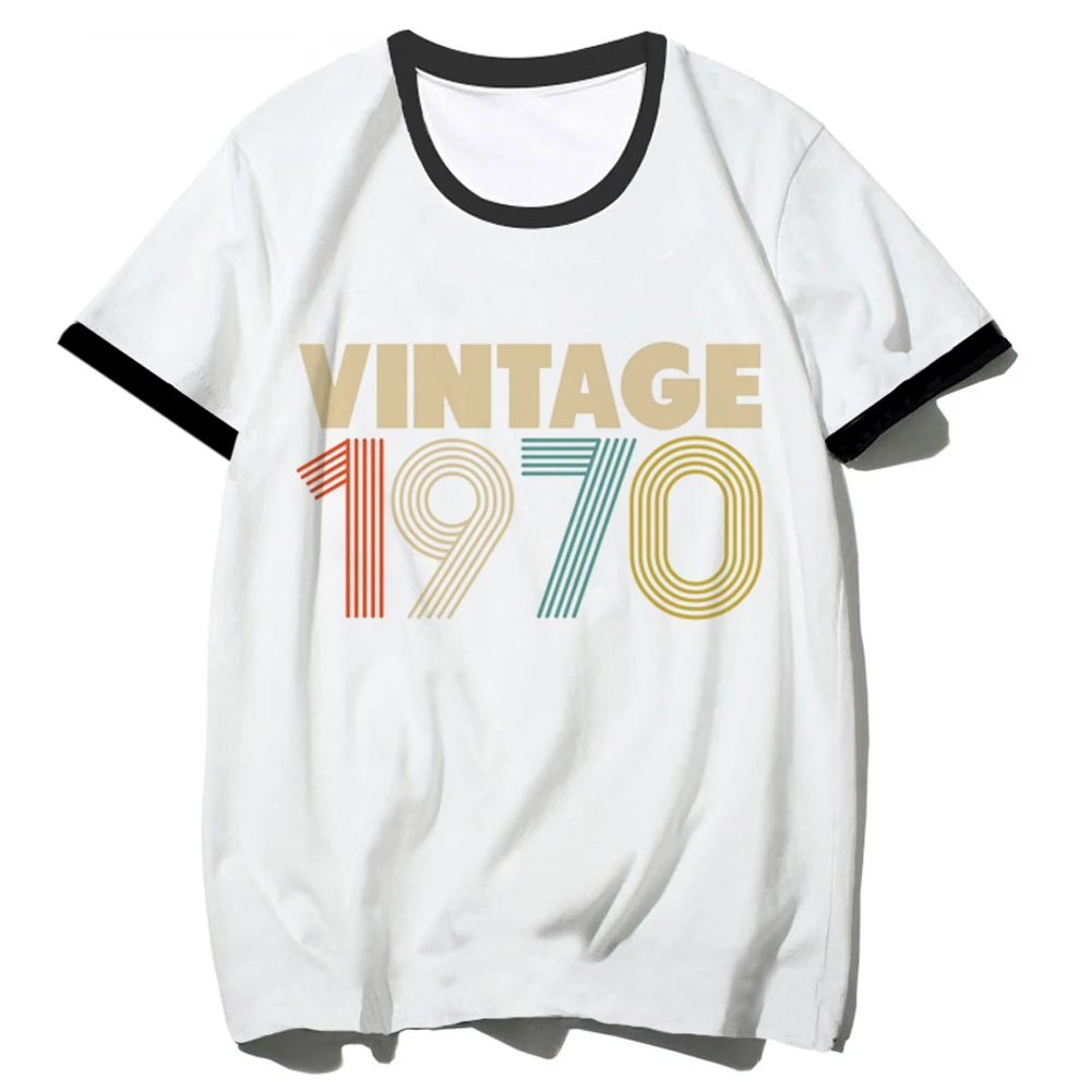 1970 Tee women Japanese manga top girl comic funny clothing