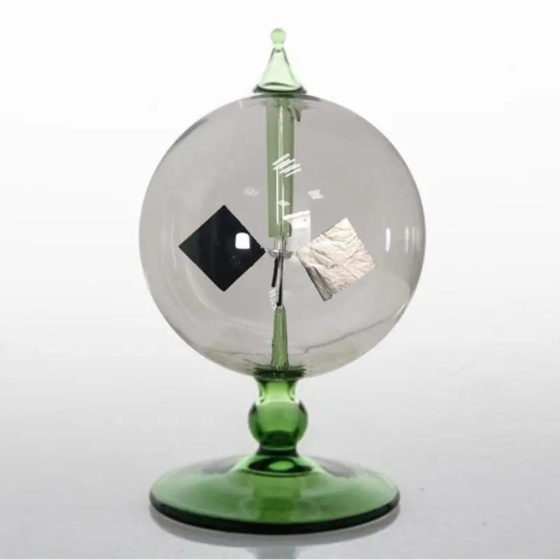 M7DA 4 Rotating Glass Windmill Solar Powered Crookes Radiomter Light Meill