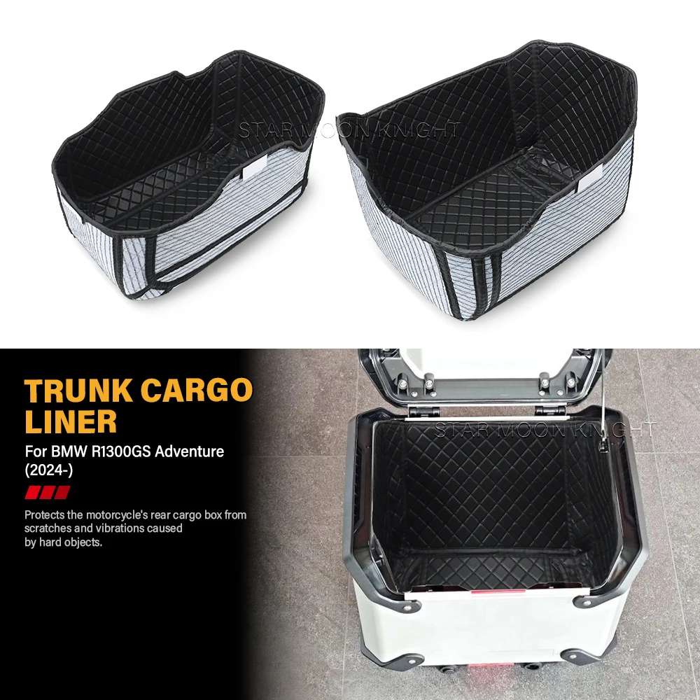 For BMW R1300GS Adventure R 1300 GS Adv 2024- PU leather Moto Trunk Protective Mat Trunk cargo Liner Motorcycle Accessories