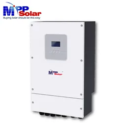 하이브리드 MPP 태양광 인버터 MPPT 충전기, HV 6048WP, 6000W, 48V, 230V, 120A, IP65, 야외 병렬 가능 배터리 없음