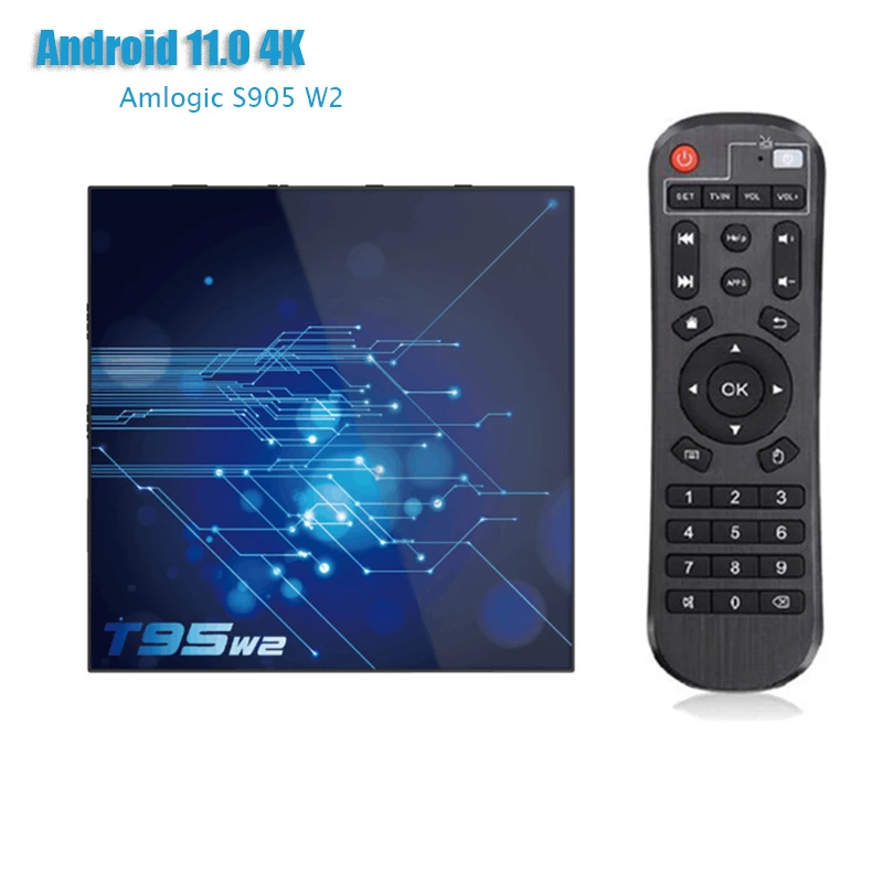 2023 T95 W2 TV Android BOX 4K Dual WIFI Smart TV Amlogic S905W2 TV Box Original Decoder 4GB 16GB 32GB 64GB Video Player